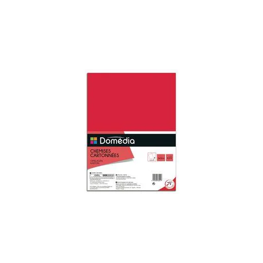 Chemises cartonnées 4 coloris 24x32