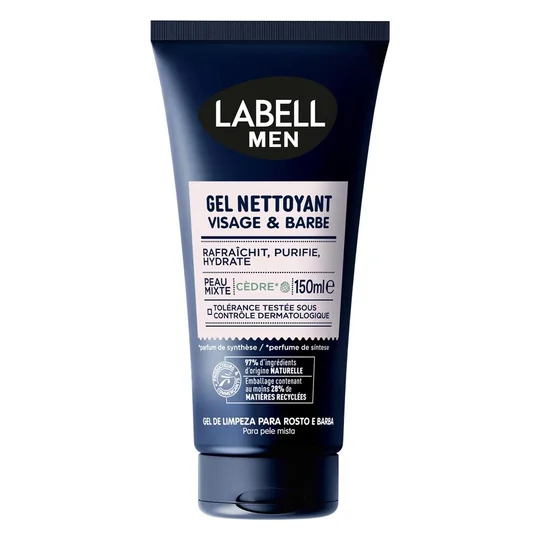 Gel nettoyant visage & barbe - cèdre