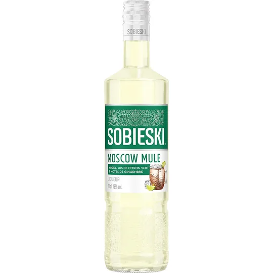Liqueur de vodka, jus de citron vert et gingembre