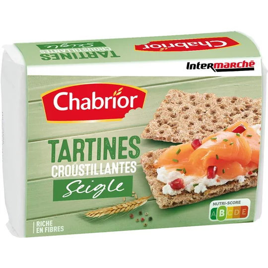 Tartines croustillantes au seigle riche en fibres
