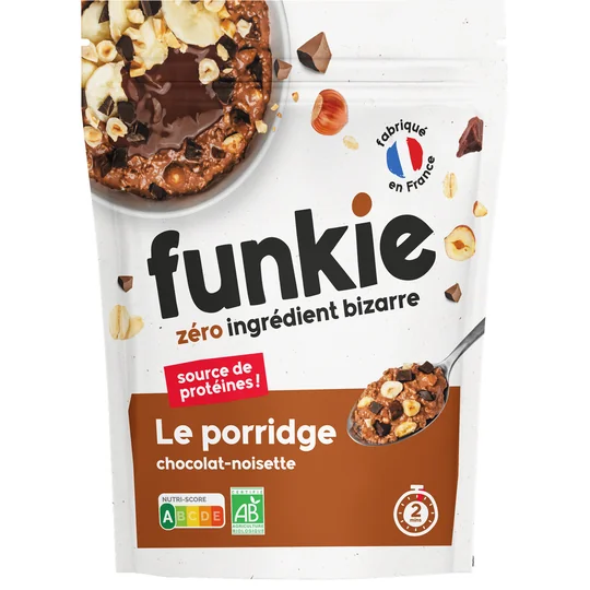 Le porridge chocolat noisette