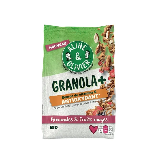 Granola Antioxydant Amandes et fruits rouges
