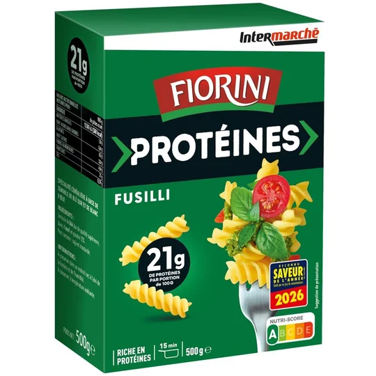 Pâtes fusilli protéinées