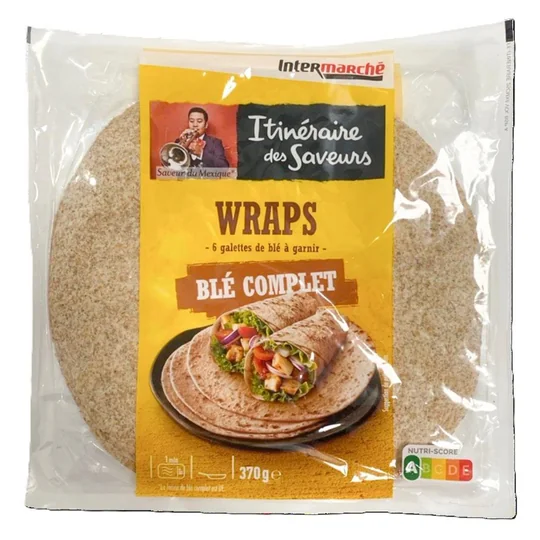 Wraps saveur du Mexique blé complet