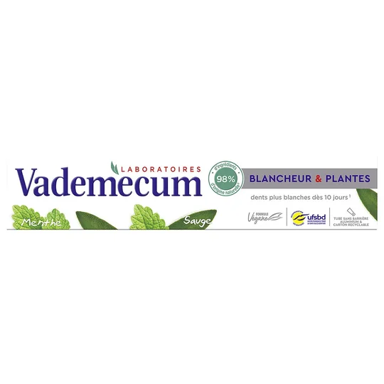 Dentifrice Blancheur et Plantes