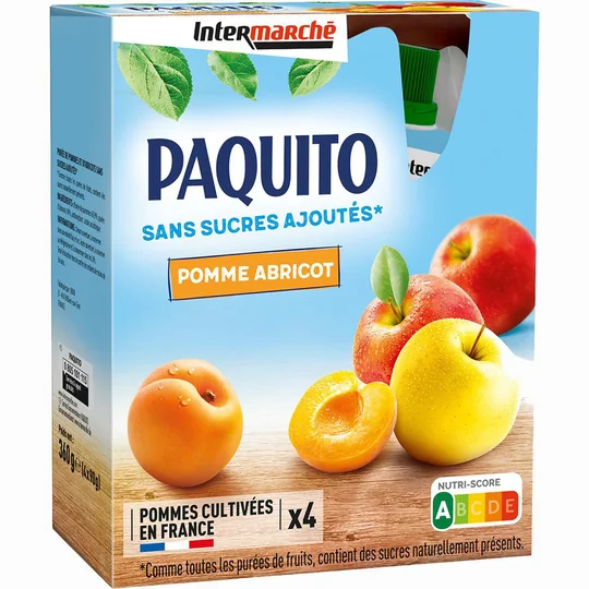 Compote de pommes abricots sans sucres ajoutés