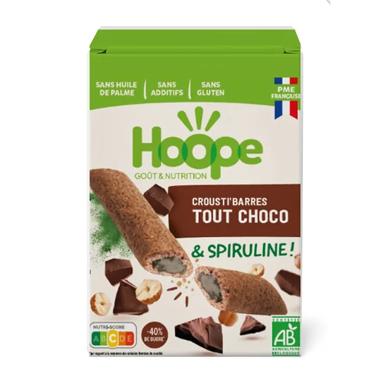 Crousti’barres tout choco et spiruline