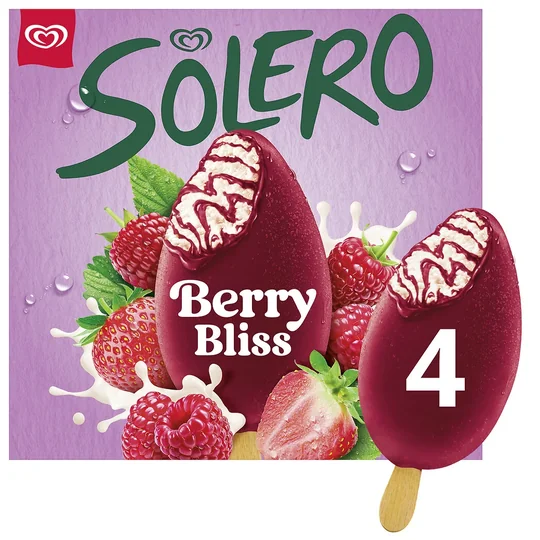 Glace bâtonnet fruits rouges