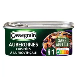 CASSEGRAIN Aubergines cuisinées à la provençale 185g
