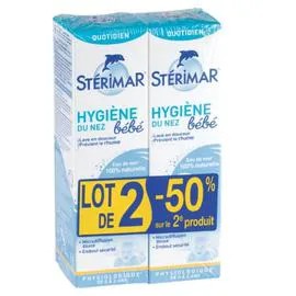 Pulvérisateur du nez bébé de 0 à 3 ans, à l'eau de mer 100% naturelle (200ml)
