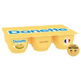 DANONE, DANETTE Crème dessert Vanille 6x125g