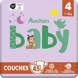 Couches taille 4 (7-18kg) (x45)