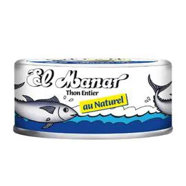 Thon entier au naturel (160g)