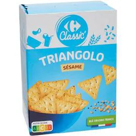 CARREFOUR CLASSIC' Biscuits apéritif Crackers sésame 100g
