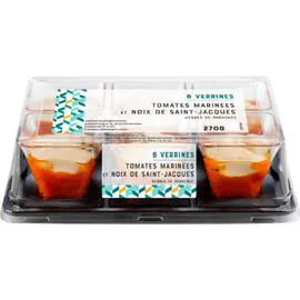 Verrines tomates noix de St Jacques (270g)