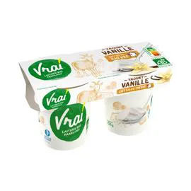 Yaourt de chèvre vanille Bio (2x125g)