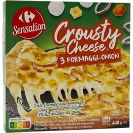 CARREFOUR SENSATION Pizza Crousty Cheese 3 fromages 450g