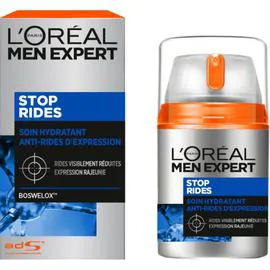 L'ORÉAL PARIS, MEN EXPERT Crème Visage Anti-Rides Hydratante Anti-rides d'Expression 50ml