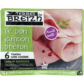 Jambon breton s/couenne (240g)