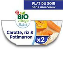 Bol carotte riz Potimarron Dès 6 mois (2x200g)