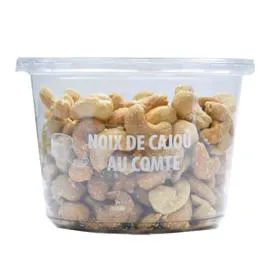 Barquette noix de cajou au comte (200g)