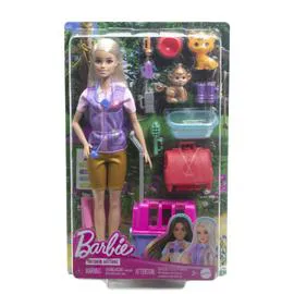 Poupée Barbie sauveuse d'animaux (l'unité)