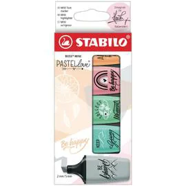 STABILO Surligneur Boss Mini Pastellove 2.0 x5 x5