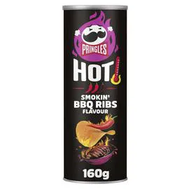 PRINGLES Chips Tuiles HOT BBQ Ribs 160g