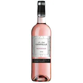 Vin rosé AOC Bordeaux LA PETITE CHAPELLE SELECTION CLAUDE GROS (75cl)