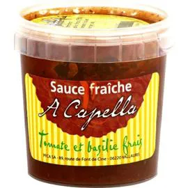 Sauce tomate et basilic frais (125ml)