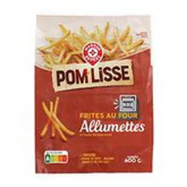 MARQUE REPÈRE, POM'LISSE Frites allumettes Au four 600g