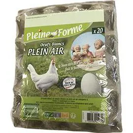 Oeufs plein air blanc (x20)