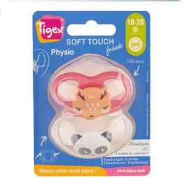 Sucettes physiologique silicone 18 à 36 mois (x2)