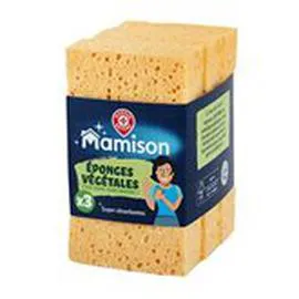 MARQUE REPÈRE, MAMISON Eponges végétales Super absorbantes x3 x3