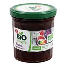 MARQUE REPÈRE, BIO VILLAGE Confiture de figues Bio 370g