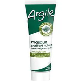 Argile - Masque purifiant corps, visage et cheveux à l'argile verte (300g)