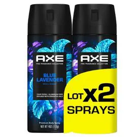 AXE Déodorant Blue lavender fraîcheur 72h 2x150ml