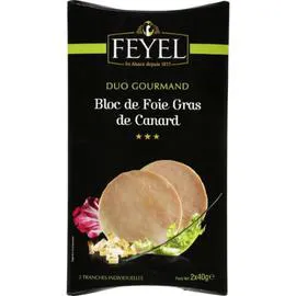 Bloc de foie gras de canard (2x40g)