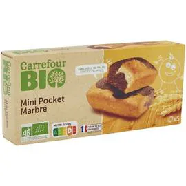 CARREFOUR BIO Gâteaux bio mini marbré 140g