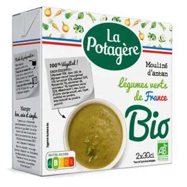 LA POTAGÈRE Soupe bio d'antan aux légumes verts 2x30cl