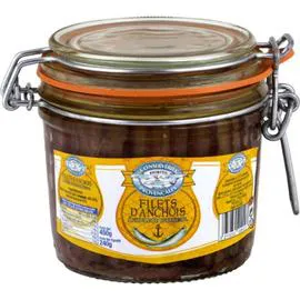 Filets d'anchois huile de tournesol (240g)