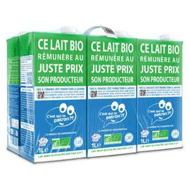 Cqlp lait uht bio (6x1l)