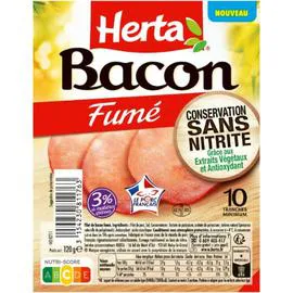 Bacon fumé sans nitrite (120g)
