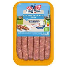 Saucisse de volaille nature x6 (300g)