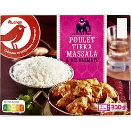 Poulet tikka massala et riz basmati (300g)