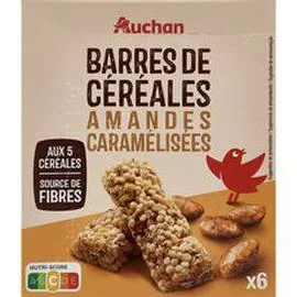 Crousty barres de céréales aux amandes caramélisées (126g)
