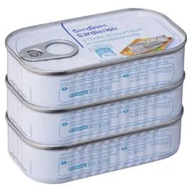 Sardines à l'huile de tournesol (3x88g)