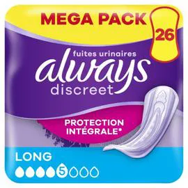 Serviettes Hygiénique Protection Intégrale Long (x26)