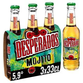 DESPERADOS Bière aromatisée Téquila - Mojito 3x33cl