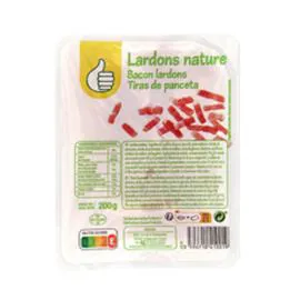 AUCHAN, POUCE Lardons nature 200g